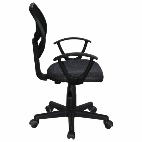 Кресло офисное компактное Brabix Flip MG-305 сетка/ткань, черно-серое 531951 фото 2